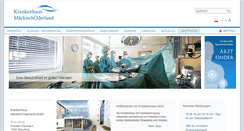 Desktop Screenshot of krankenhaus-mol.de